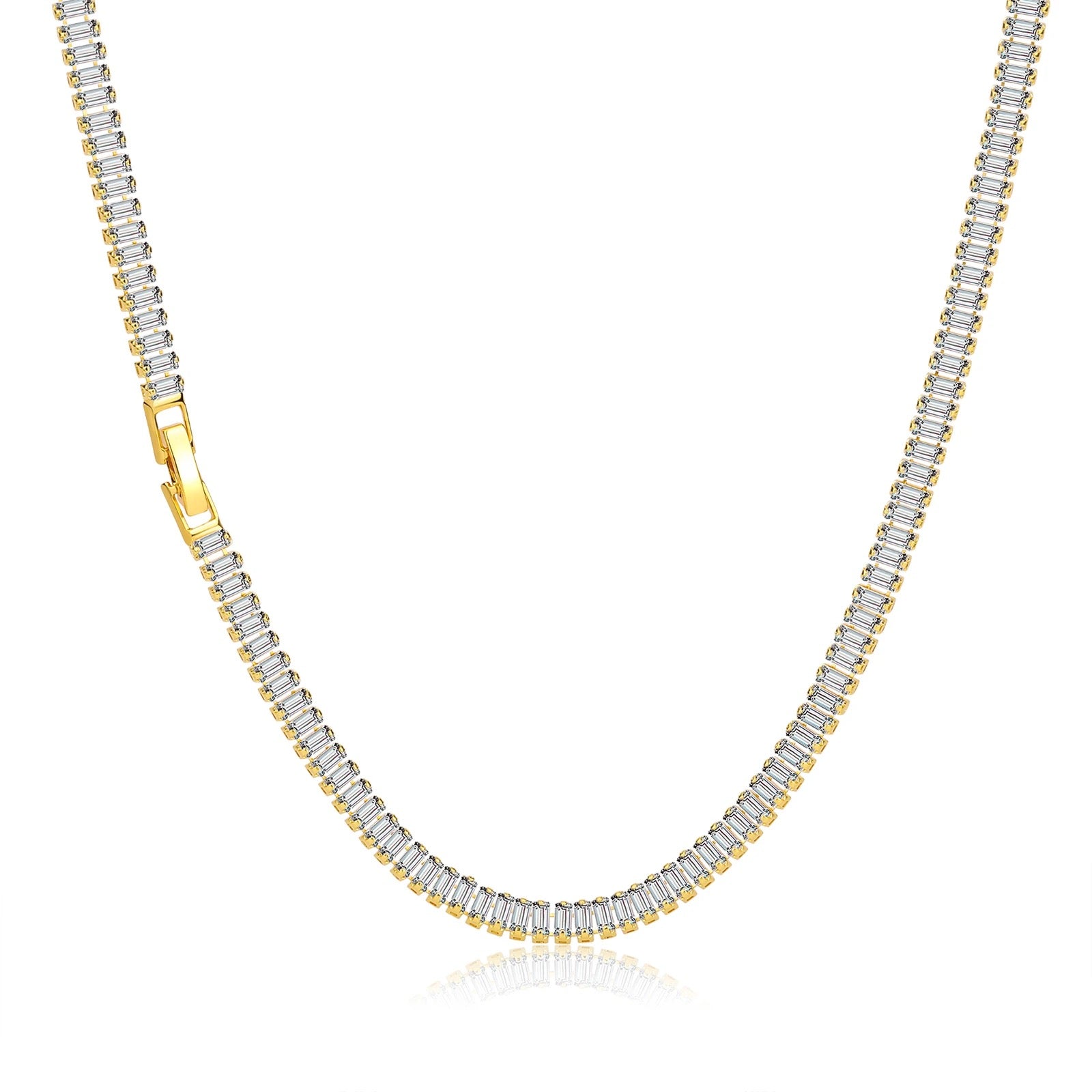 Glam Cubic Zirconia Choker Necklace