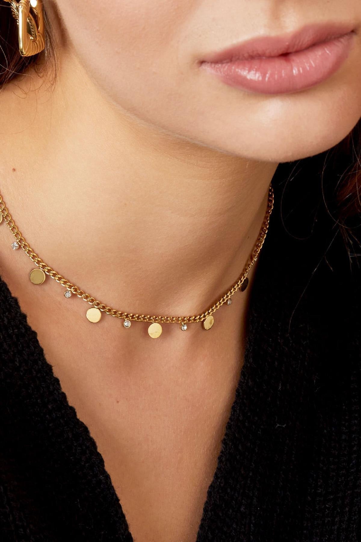 Silver Charm Cubic Zirconia Necklace
