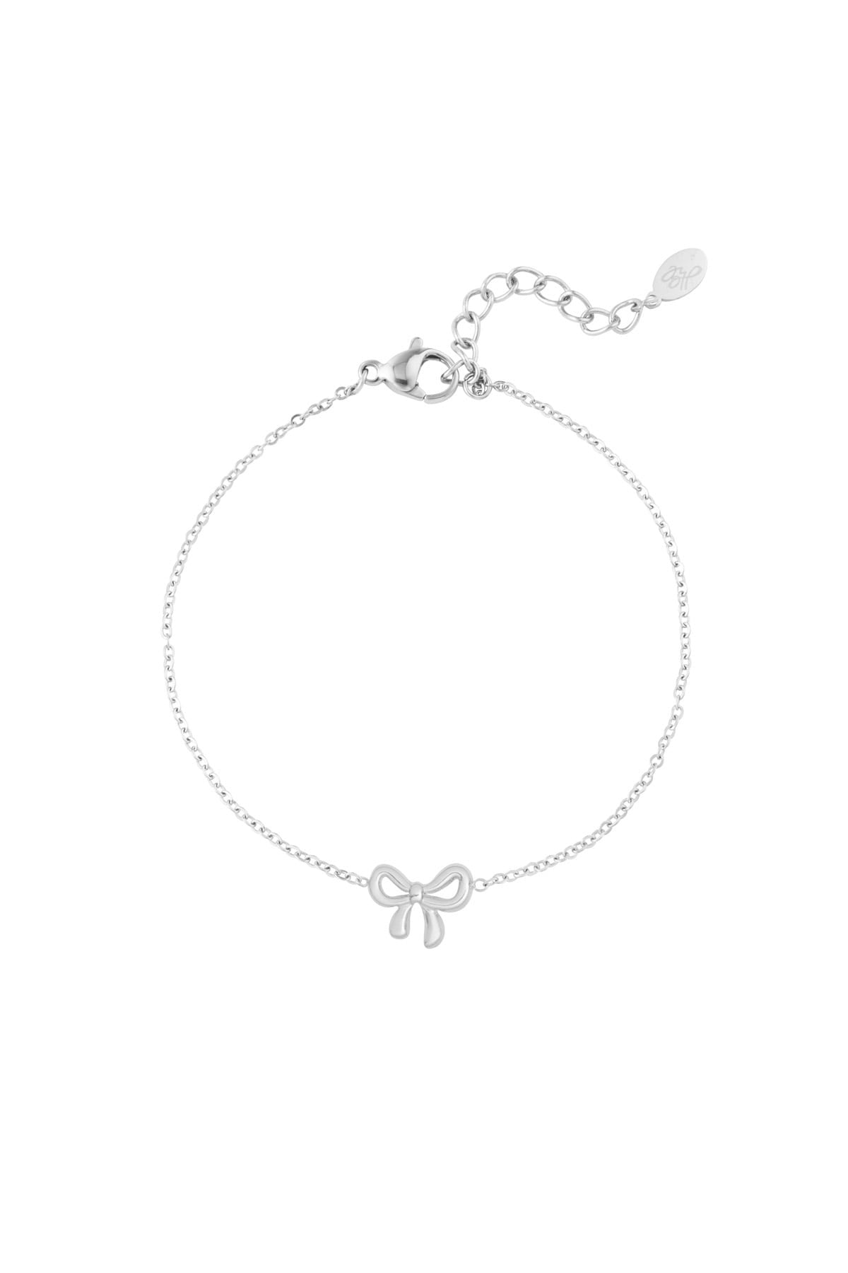 Phoebe - Tied With Grace - Silver Bow Bracelet