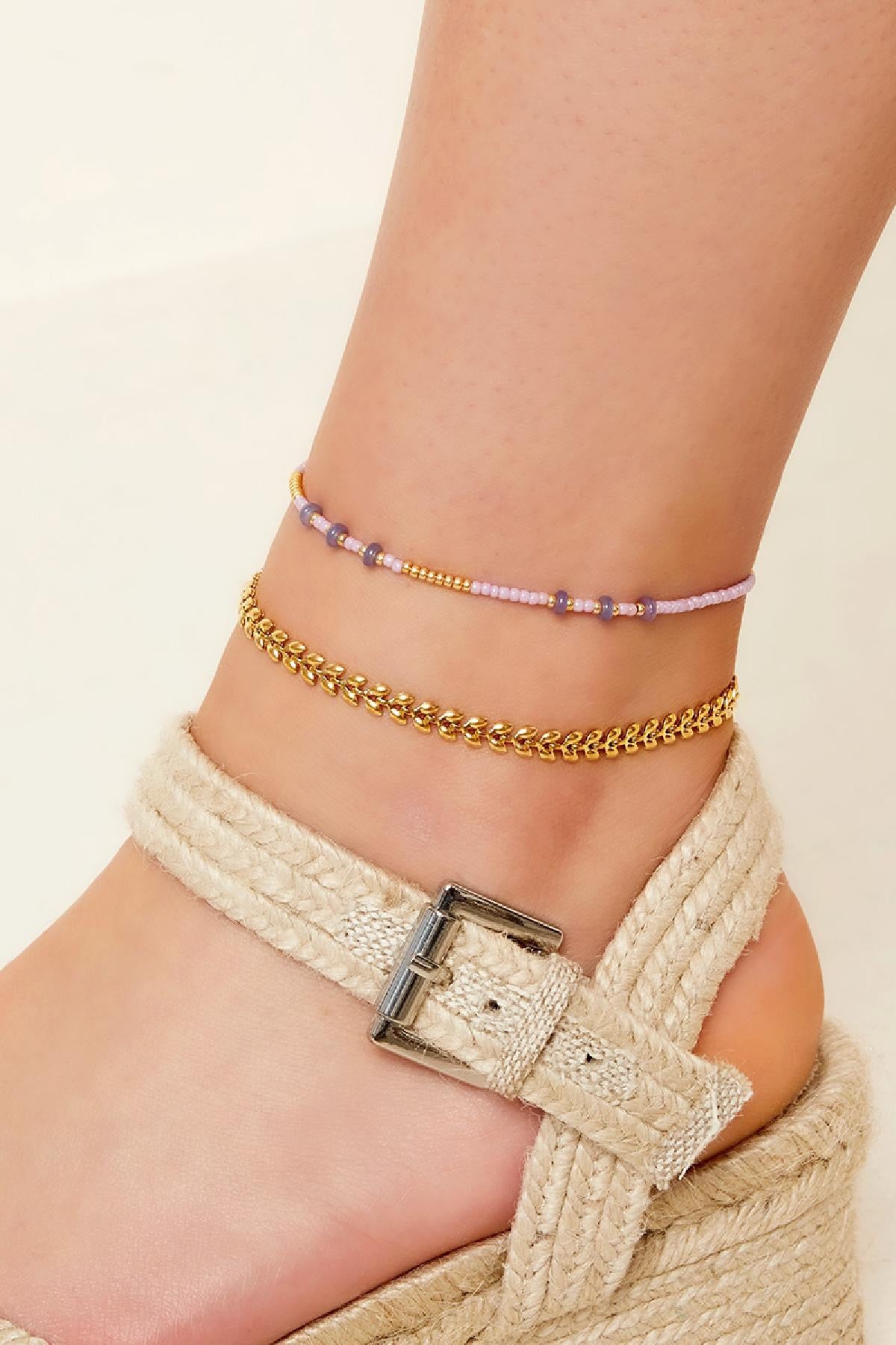 Gold Leaf Anklet