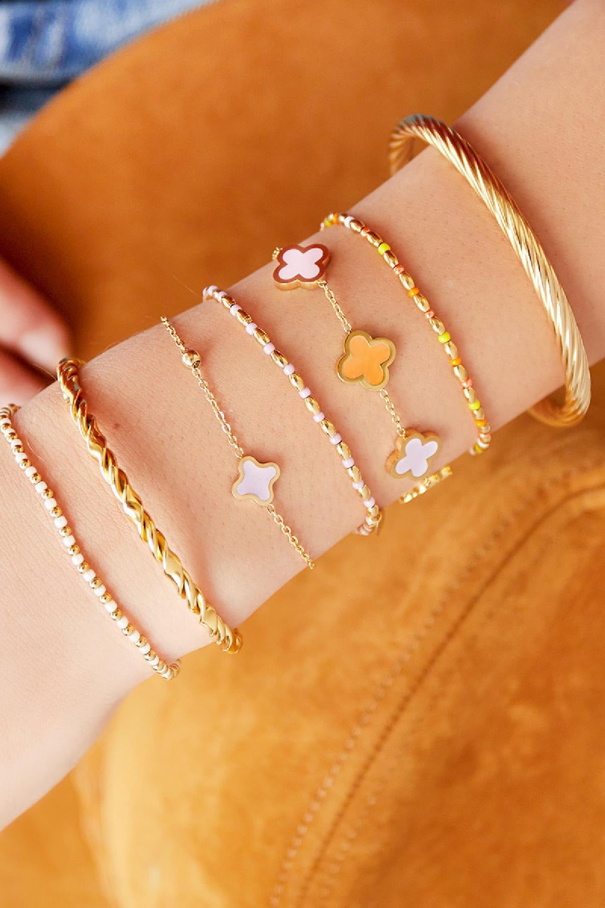 Clover Enamel Bracelet