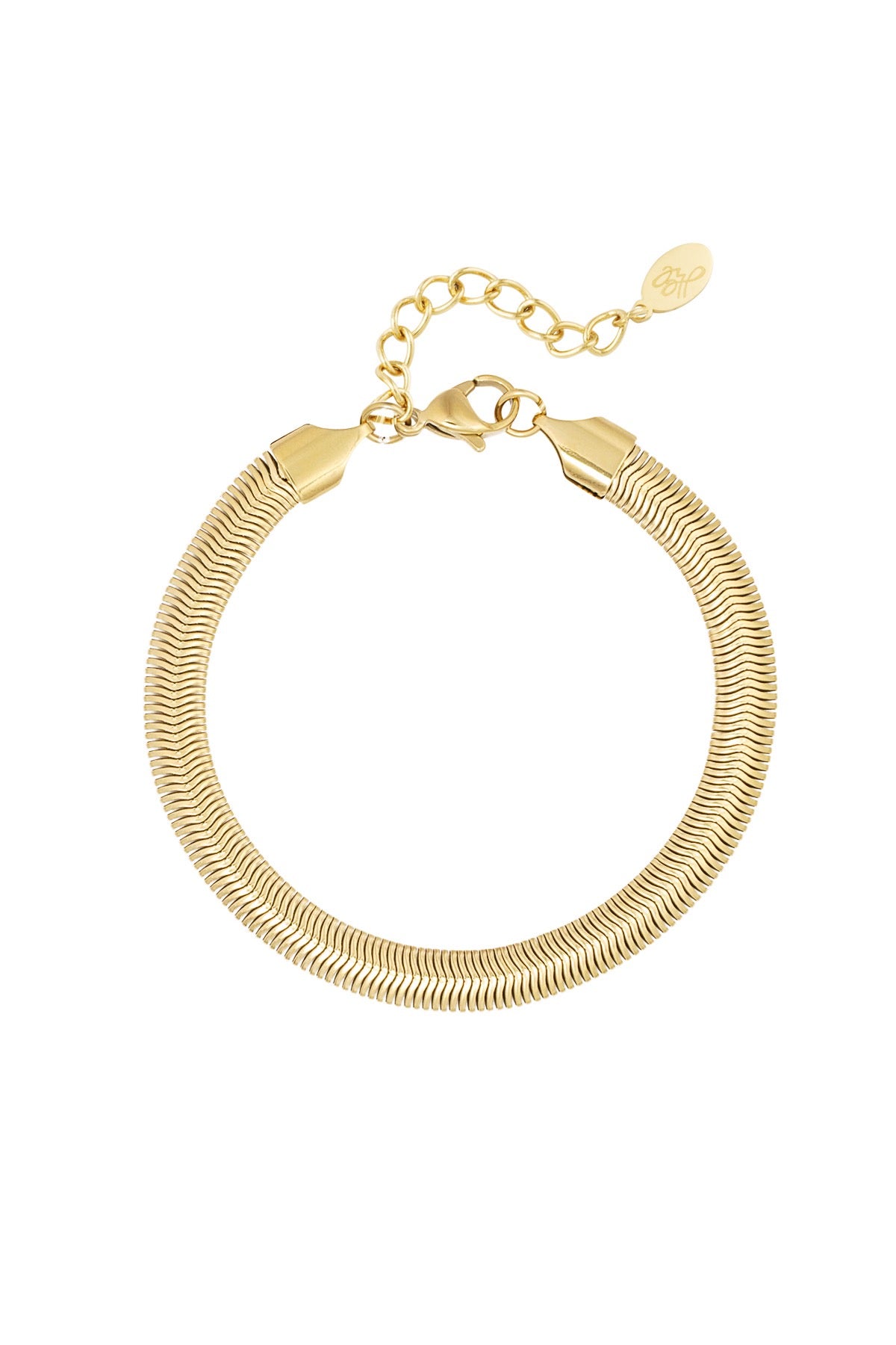 Flat Chain Gold Bracelet