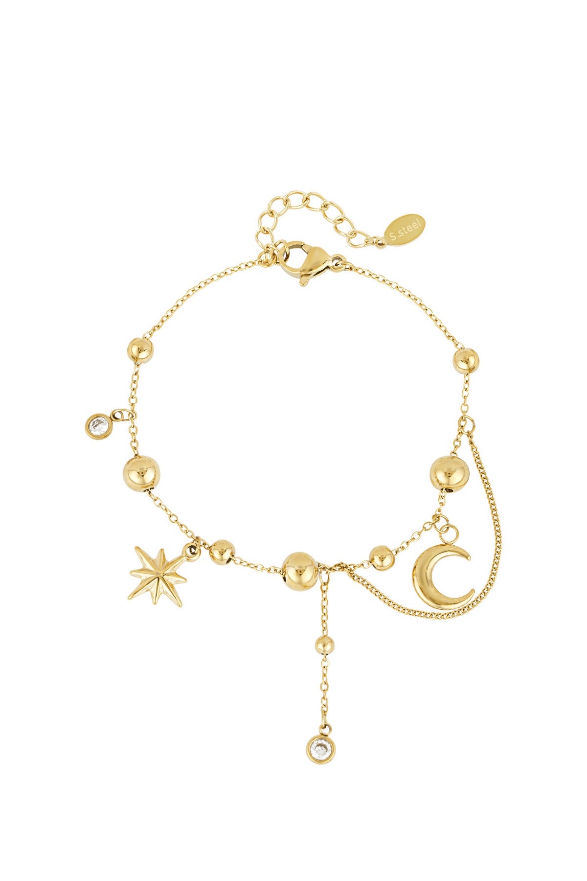 Celestial Charm Gold Bracelet