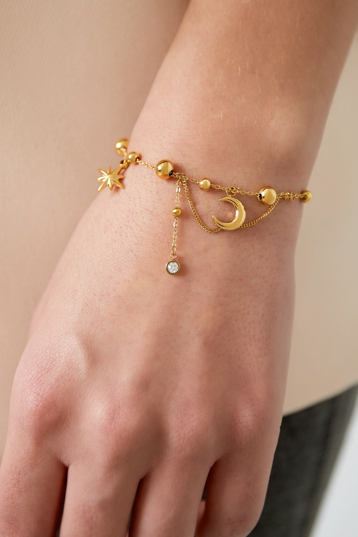 Celestial Charm Gold Bracelet