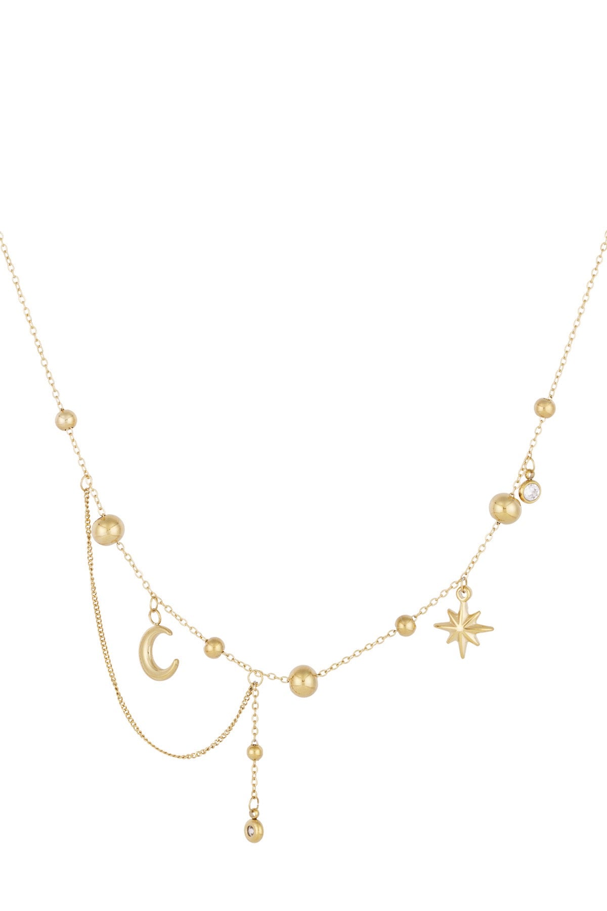 Celestial Charm Gold Necklace