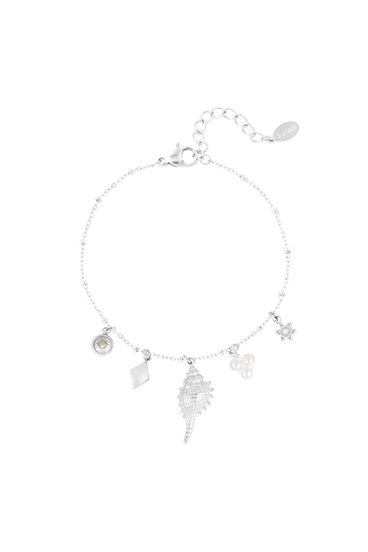 Coastal Charm - Murex Shell Silver Bracelet