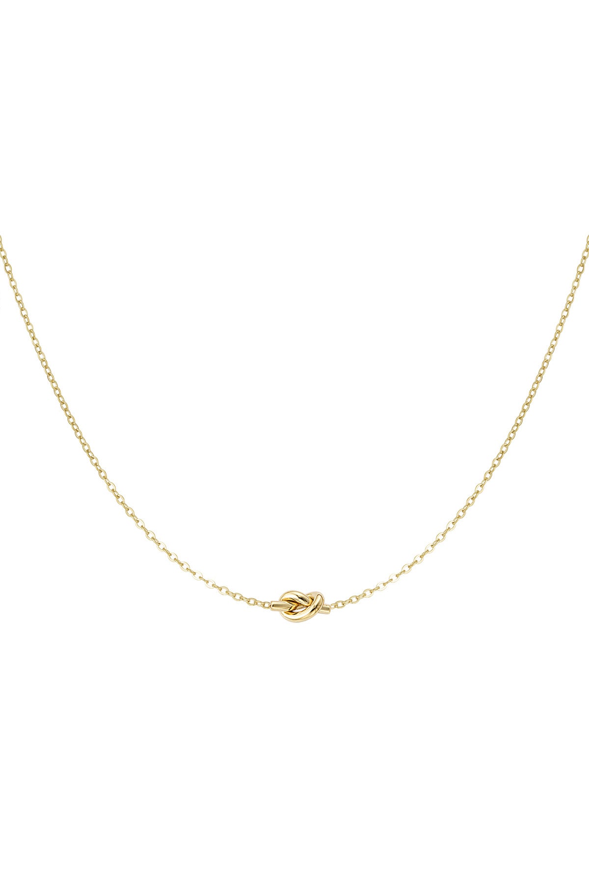 Elara - Love Knot Gold Necklace