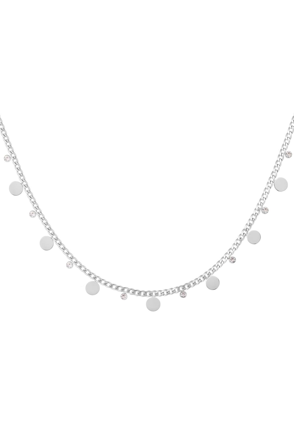 Silver Charm Cubic Zirconia Necklace