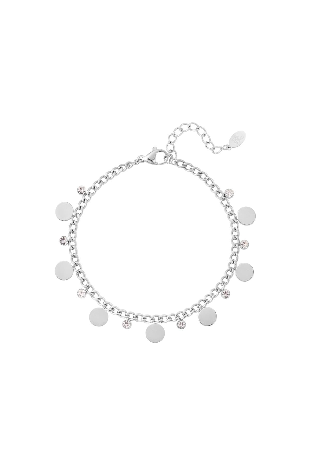 Silver Charm Cubic Zirconia Bracelet