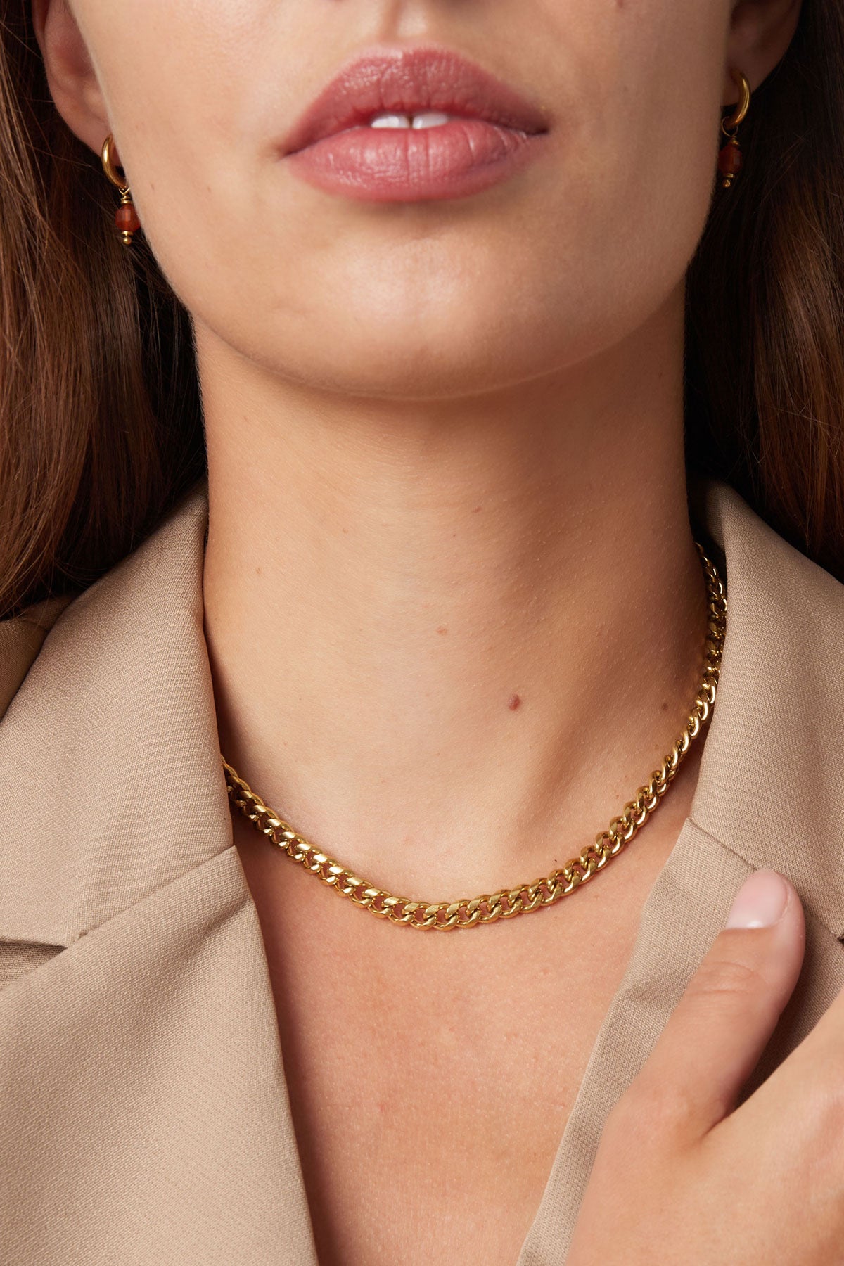 Link Chain Gold Necklace