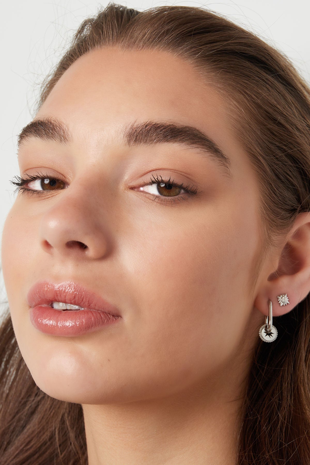 Gold Star Cubic Zirconia Stud Earrings
