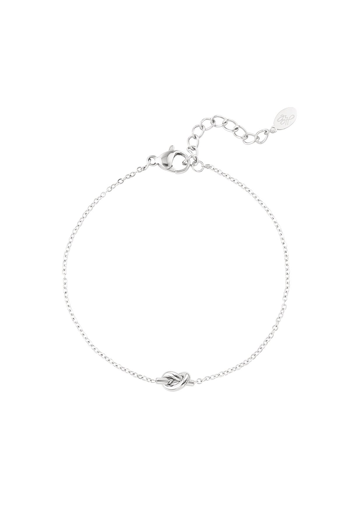 Elara - Love Knot Silver Bracelet