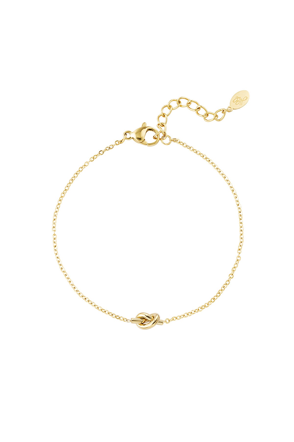 Elara - Love Knot Gold Bracelet