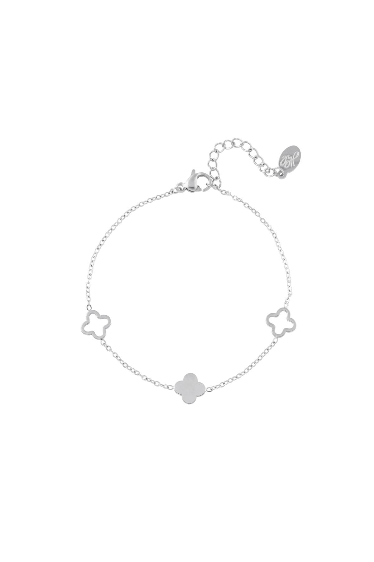 Silver Triple Clover Bracelet