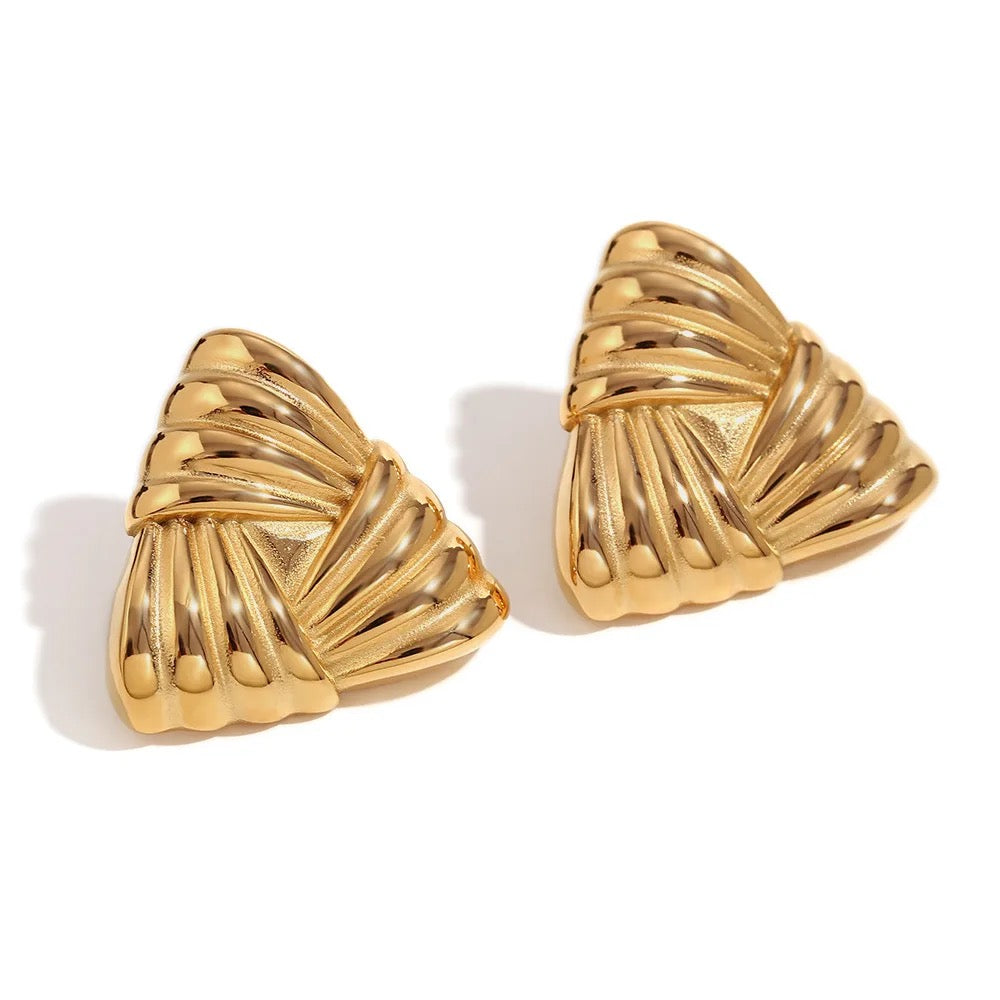 Chunky Triangle Earrings