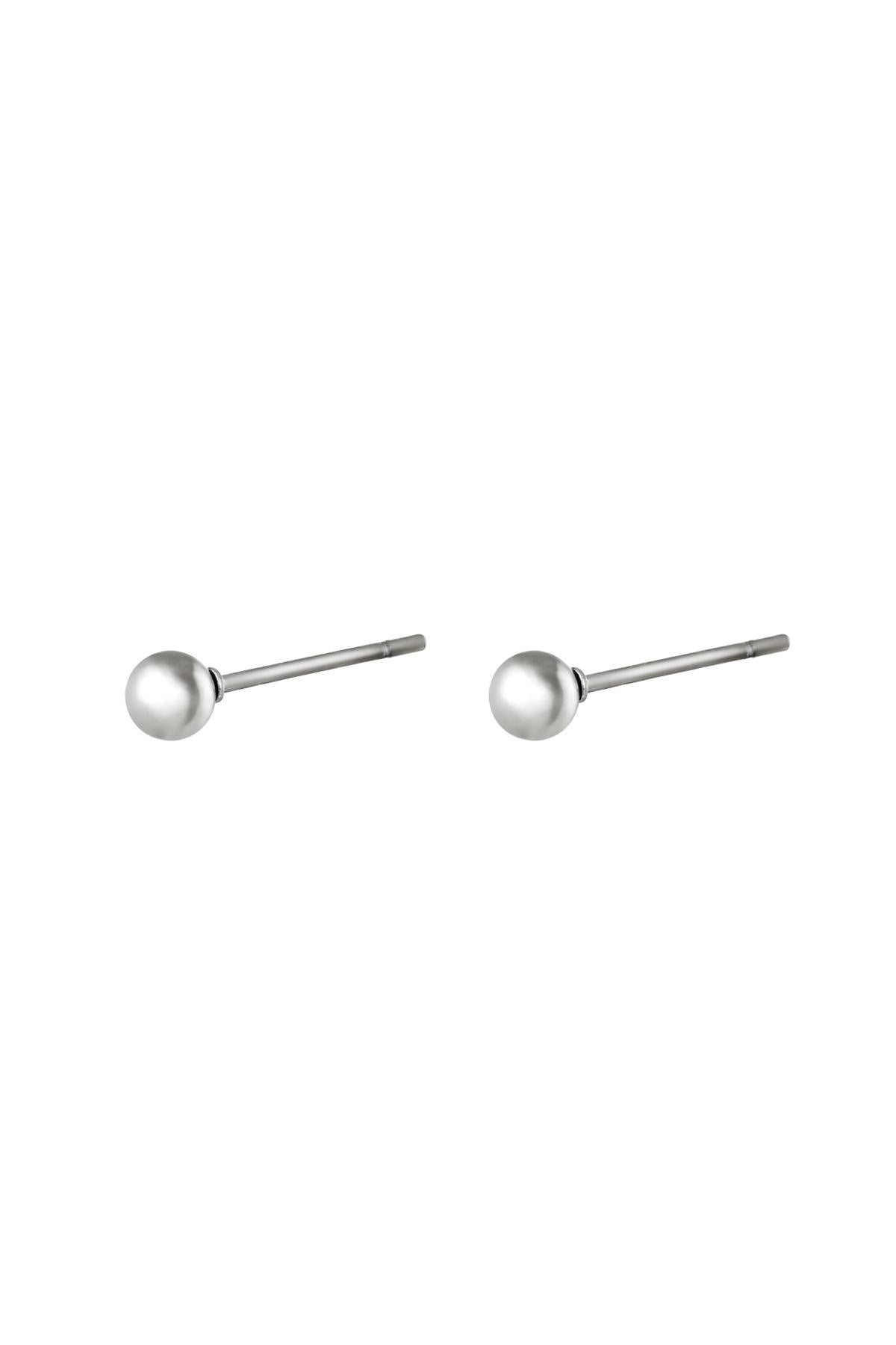 Silver 4mm Stud Earrings