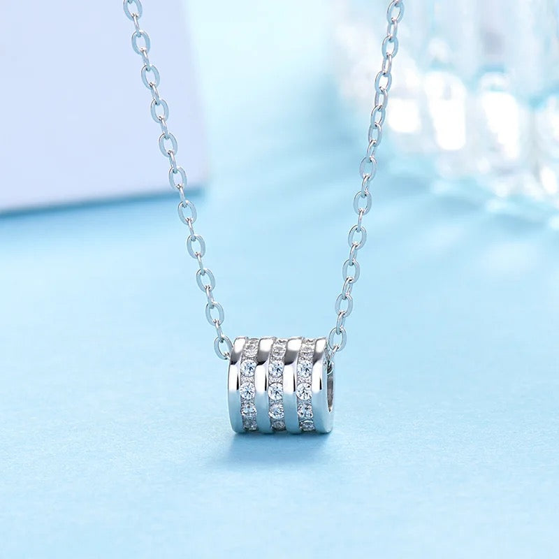 Cubic Zirconia Silver Necklace