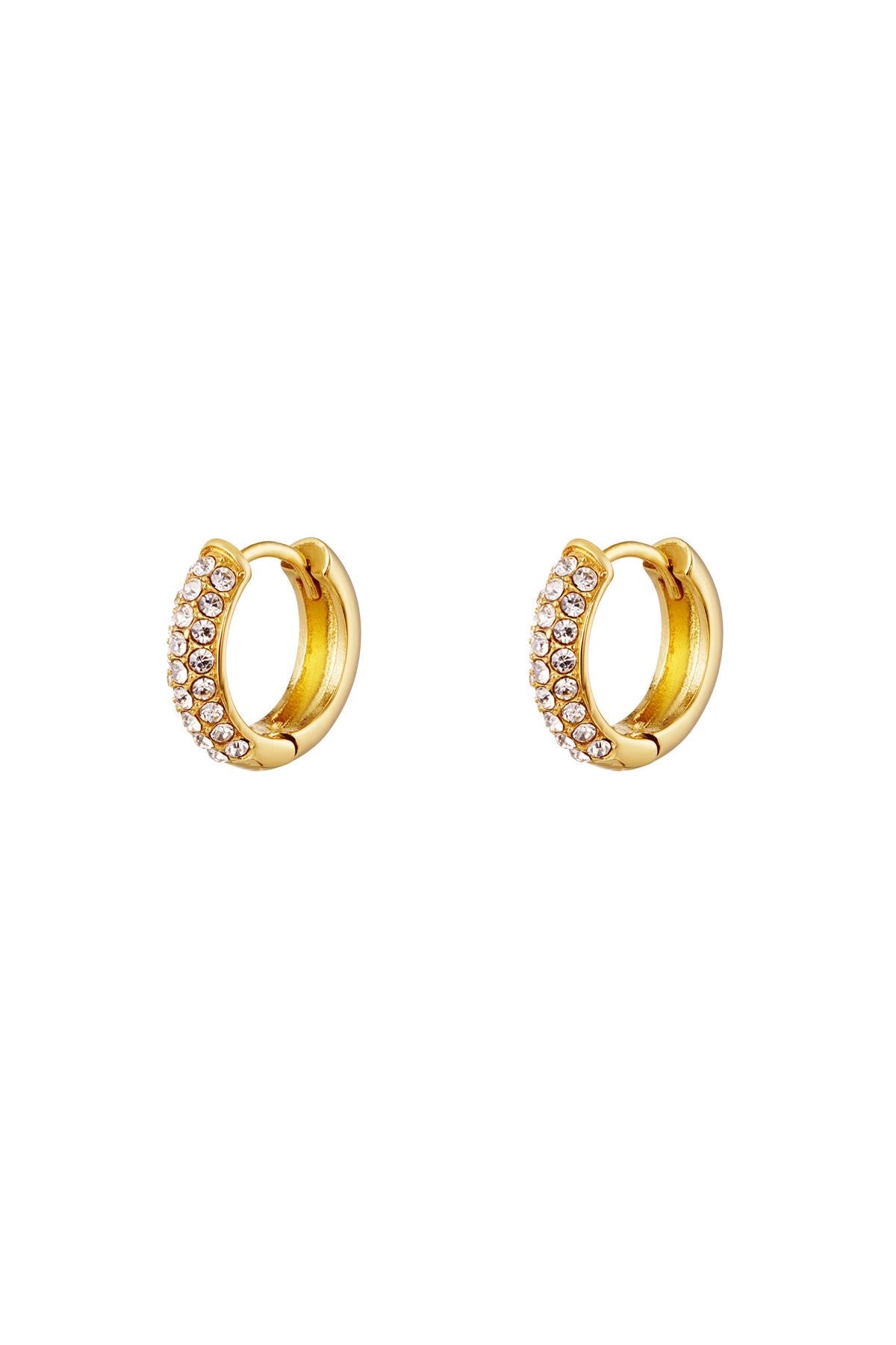 Cubic Zirconia Hoop Earrings