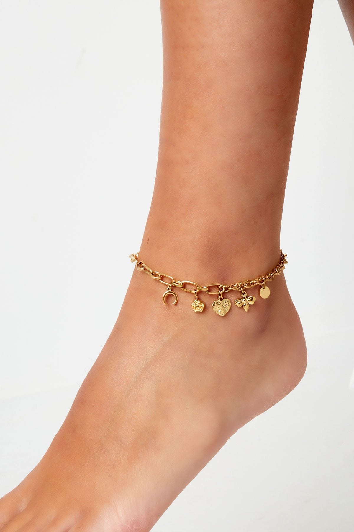 Gold Charm Anklet